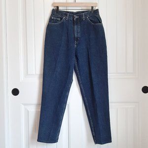 VTG Chic Dark Wash High Rise Mom Jeans 14R